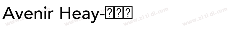 Avenir Heay字体转换
